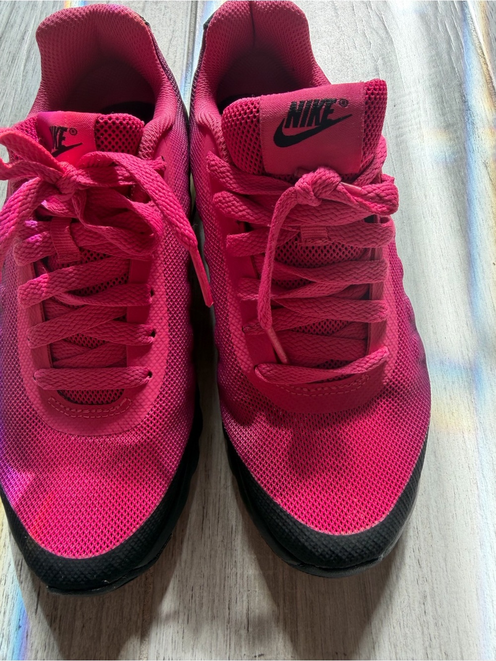 Nike Hot Pink and Black Running Sneakers